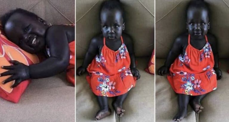 Маленька дівчинка із сяючою чорною шкірою моментально стала зіркою інтернету!