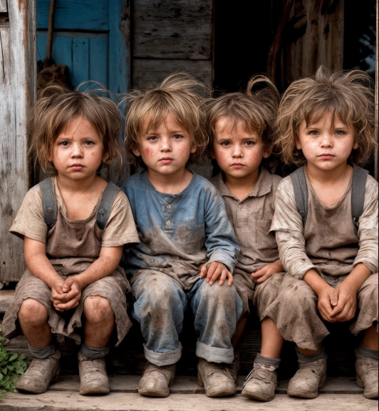 Quattro bambini sono stati lasciati davanti alla porta di casa mia, abbandonati senza nessuno.