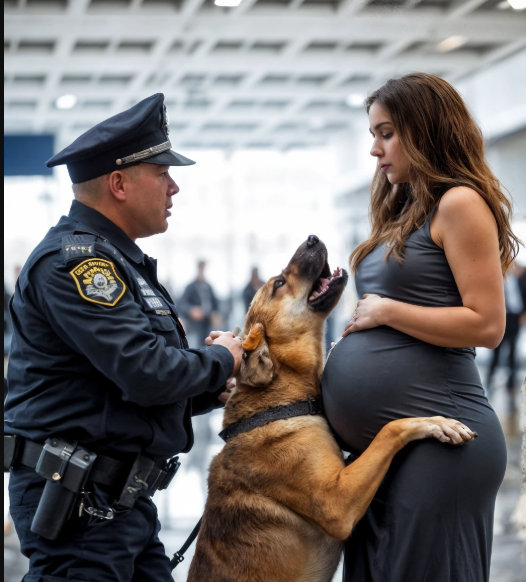 Il cane è esploso in rabbia alla vista della donna incinta, ma ciò che ha rivelato ha lasciato senza parole perfino gli agenti di polizia.