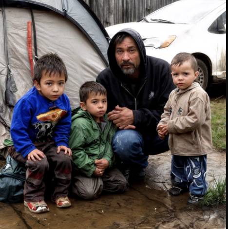 Un uomo con tre figli, che viveva in una tenda, donò con generosità i suoi ultimi due dollari a uno sconosciuto in una stazione di servizio, senza chiedere nulla in cambio.