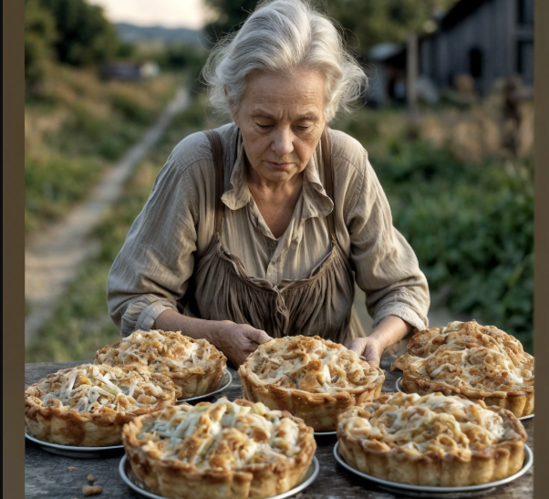 «Che se le porti chi ne ha bisogno, io di certo non morirò di fame», disse la vecchia mentre offriva le sue torte.         Ask ChatGPT