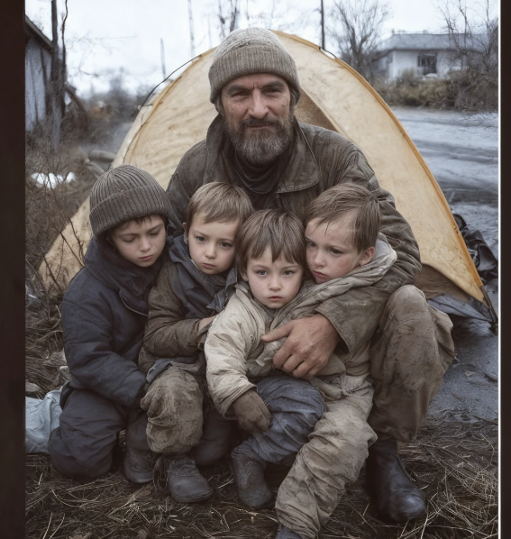 “Un padre di quattro figli, costretto a vivere in una tenda, regala i suoi ultimi due dollari a uno sconosciuto in una stazione di servizio e si risveglia proprietario di una grande impresa.”