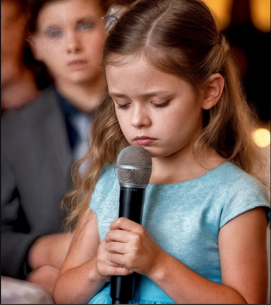 Durante la cerimonia nuziale della madre, la bambina prese in mano il microfono per rivolgerle delle parole affettuose, poi fece partire un video preparato apposta per lei.