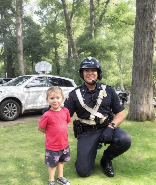 «Mio figlio ha insistito per farsi una foto con un poliziotto, ma io non gli ho mai rivelato chi fosse in realtà.»