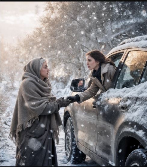 «Nel mezzo della tempesta prese a bordo un’anziana tremante: la signora del milionario non poteva immaginare cosa l’attendeva al ritorno a casa.»