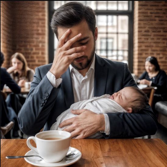 Al bancone di un bar, una ragazza insiste perché il personale faccia uscire un padre solo, infastidita dal pianto del suo neonato. Ore dopo, il caso li mette di nuovo uno di fronte all’altra: sono seduti allo stesso colloquio di lavoro.