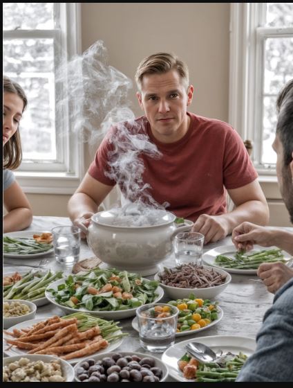 «“Campi sulle mie spalle, mangi gratis”, mi umiliò mio marito al suo compleanno… poi mio padre disse una frase che mi cambiò per sempre»