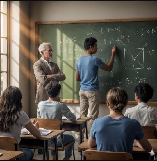 Il professore lo guardò diritto negli occhi e, con un sorriso appena accennato, lanciò la sfida: «Se risolvi questa equazione, lo stipendio è tuo». In aula piombò un silenzio tagliente: tutti trattennero il fiato… senza sapere che il vero colpo di scena doveva ancora arrivare.