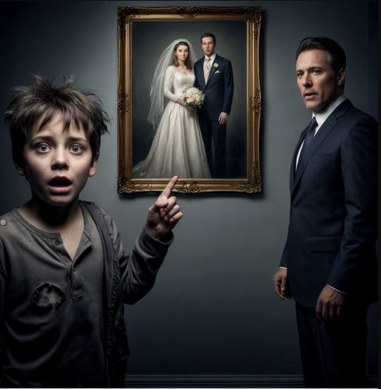 Un ragazzo senza casa vede una foto di matrimonio e sussurra: «Quella è mia madre» — il segreto di dieci anni che manda in frantumi la vita di un milionario.