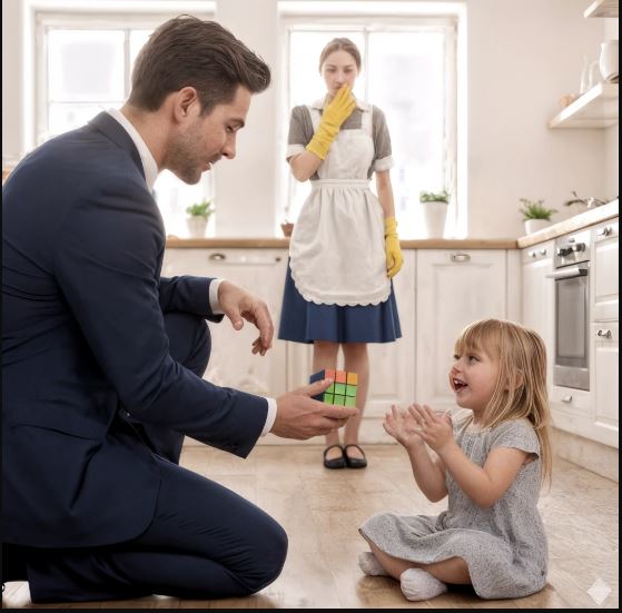 Una donna delle pulizie senza nessuno a cui lasciare la figlia la porta con sé al lavoro — ma la reazione inaspettata del suo capo miliardario cambierà per sempre il destino di entrambe.