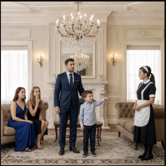 Un CEO milionario impone al figlio di scegliere una madre tra le dame dell’élite… ma lui sorprende tutti scegliendo la domestica.