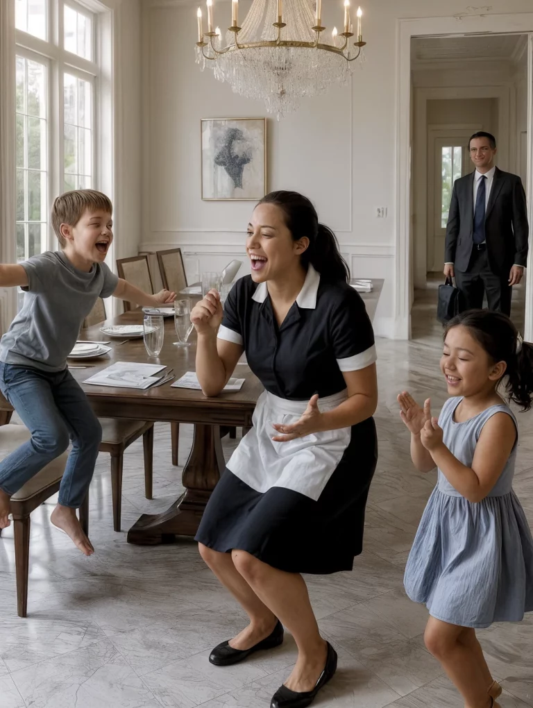 Un ricco imprenditore torna a casa prima del previsto… e ciò che vede la domestica fare con i suoi figli lo spezza e lo commuove fino alle lacrime.