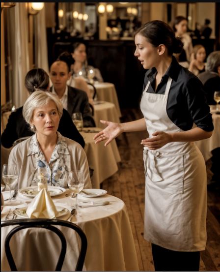 “In ginocchio, signora!” — L’ordine improvviso della cameriera al mio 50° anniversario mi ha salvato la vita