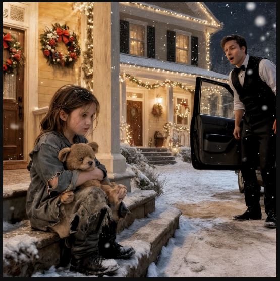 Notte di Natale: trova una bambina intirizzita sulla soglia — ciò che accade dopo commuove tutti