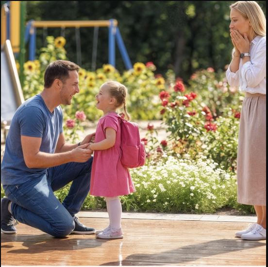 La CEO portò la figlia muta al parco giochi… e rimase senza fiato quando un padre single le strappò la prima parola.