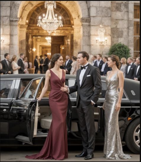 Lui porta l’amante a teatro. Un attimo dopo, dalla limousine scende anche la moglie. Si aspetta lo scandalo… ma lei gli passa accanto senza nemmeno guardarlo.