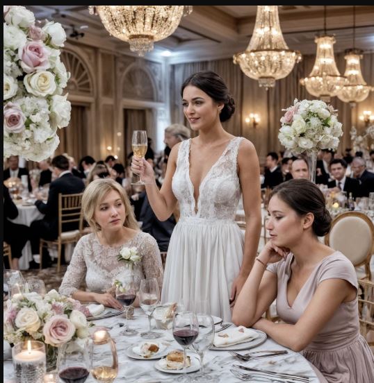 La madre della sposa mi ha confinato al tavolo più infelice della sala, regalandomi un sorrisetto tagliente. «Non dimenticare qual è il tuo posto», ha sibilato, certa di avermi rimesso in riga. Peccato che non sapesse una cosa: l’azienda multimilionaria dietro ogni singolo dettaglio di quel matrimonio era la mia. Così, quando al brindisi ha ringraziato in pubblico la mia società chiamandola per nome, ho tirato fuori il telefono, ho scritto un unico messaggio… e pochi minuti dopo il catering ha iniziato a sparecchiare e a portare via tutto, in un silenzio glaciale, davanti agli sguardi increduli della sala.