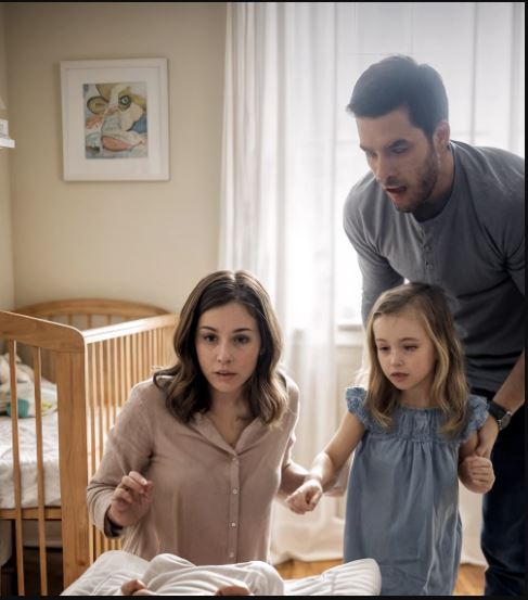 Stavamo accudendo la mia nipotina appena nata quando mia figlia di sei anni ha urlato: «Mamma, vieni subito!». Stava dando una mano durante il cambio del pannolino. Mi sono avvicinata… e appena ho visto cosa c’era, mi si è gelato il sangue. Mio marito ha spostato con delicatezza nostra figlia e ha chiamato immediatamente i soccorsi.