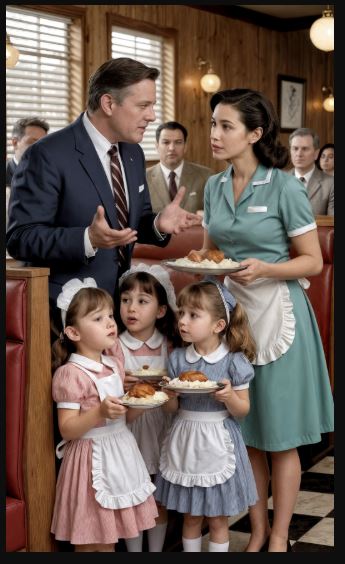 Una cameriera rinunciò al cibo per sfamare quattro sorelline orfane per dieci anni: dodici anni dopo, un SUV nero si fermò davanti alla sua porta.