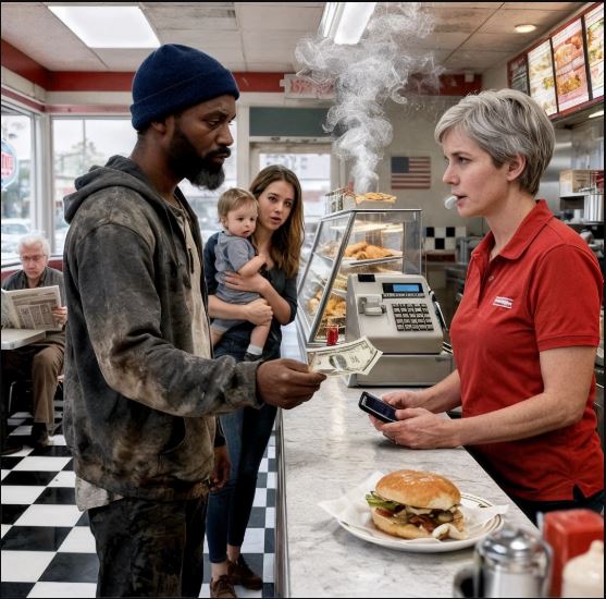 Scelse la sede in centro — la prima ad aprire, quella dove sua madre, un tempo, dava una mano a sfornare torte. Attraversò la strada nel brusio del mattino, tra auto e passi veloci. Nell’aria galleggiava l’aroma della pancetta in padella. Il cuore gli accelerò. Appena varcata la soglia del diner, lo avvolsero le panche rosse di sempre e il pavimento a scacchi.
