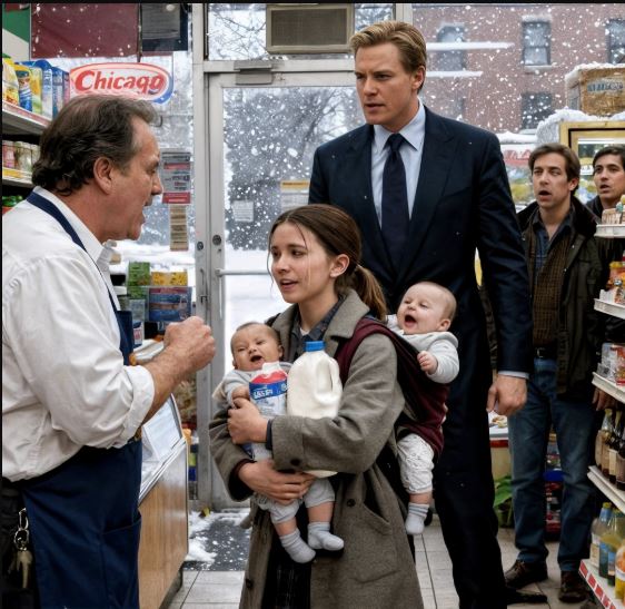 Una bambina viene cacciata da un negozio per aver preso un cartone di latte per i suoi due fratellini — ma un milionario assiste alla scena e interviene.