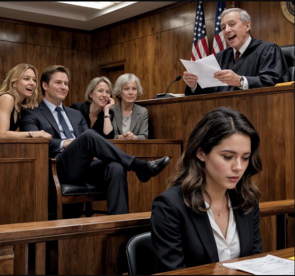 Durante l’udienza di divorzio, mio marito se ne stava seduto con aria di trionfo, le gambe accavallate: «Non vedrai più un euro dei miei soldi.» La sua amante rincarò, tutta complice: «Esatto, tesoro.» Sua madre ghignò senza vergogna: «Non vale neppure un centesimo.»  Poi il giudice prese la lettera che avevo fatto pervenire prima del processo. La scorse per pochi istanti… e si mise a ridere. Sollevò lo sguardo, inclinò la testa e mormorò: «Oh… questa sì che è curiosa.»  In un battito di ciglia, il colore sparì dai loro volti. Perché non lo sapevano ancora… ma quella lettera aveva già chiuso la partita.