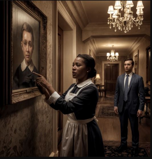 «Signore… quel bambino era con me in orfanotrofio!» — la domestica scoppiò in lacrime davanti al ritratto nella villa.