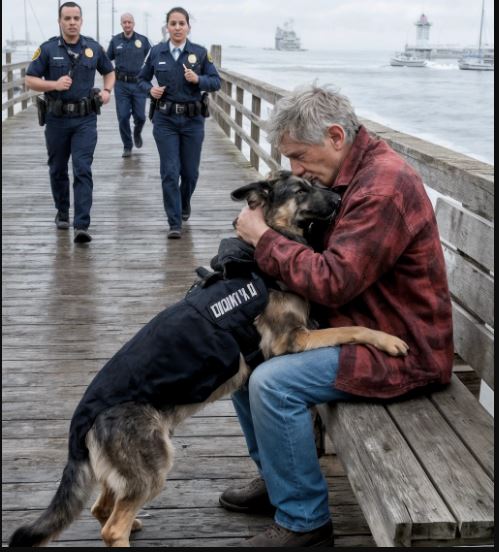 La polizia diede l’ordine all’unità cinofila di aggredire un anziano veterano — ma il cane fece l’impensabile, lasciando tutti senza fiato e ribaltando la situazione.