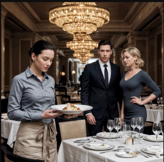 Mentre si accomodava per quella che doveva essere la serata ideale, gli si raggelò il sangue: a servirlo era la sua ex moglie — la donna che aveva lasciato inseguendo il successo, ignorando il sacrificio che lei aveva fatto perché lui arrivasse in cima.