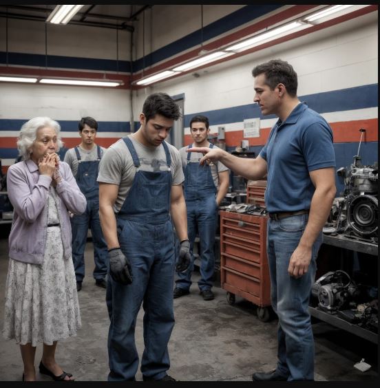 Il capo licenzia un giovane meccanico per aver riparato gratis l’auto di un’anziana — ma pochi giorni dopo il destino ribalta tutto.