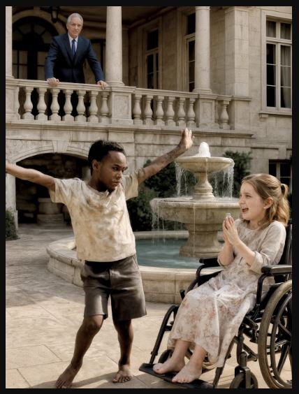 La figlia di un miliardario è rimasta muta per mesi… finché un ragazzo senza tetto non ha ballato nel suo giardino, cambiando ogni cosa.