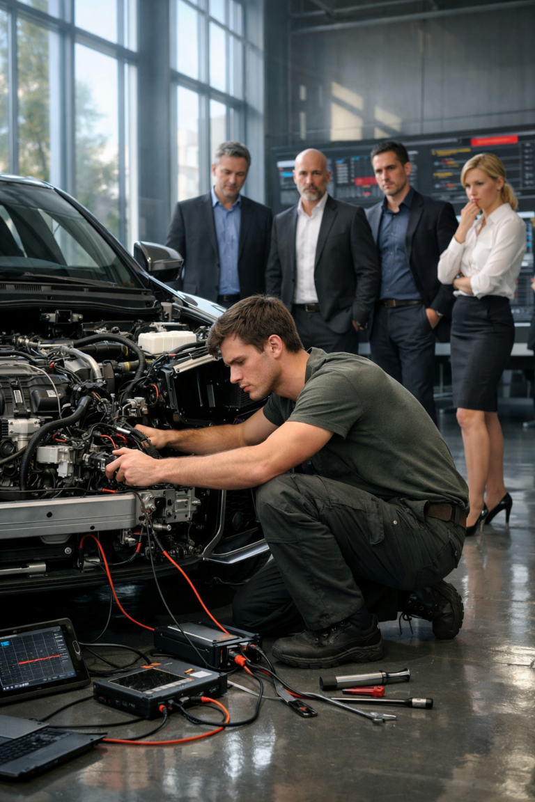 «RIPARA QUESTO MOTORE E TI SPOSO» — IL CEO PRESE IN GIRO IL MECCANICO… MA LUI LASCIÒ TUTTI SENZA PAROLE