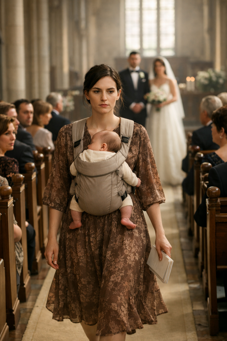 Sei settimane dopo che mio marito mi ha abbandonata insieme al nostro neonato durante una bufera di neve, sono entrata al suo matrimonio portando con me l’unica cosa che non avrebbe mai immaginato potessi avere.