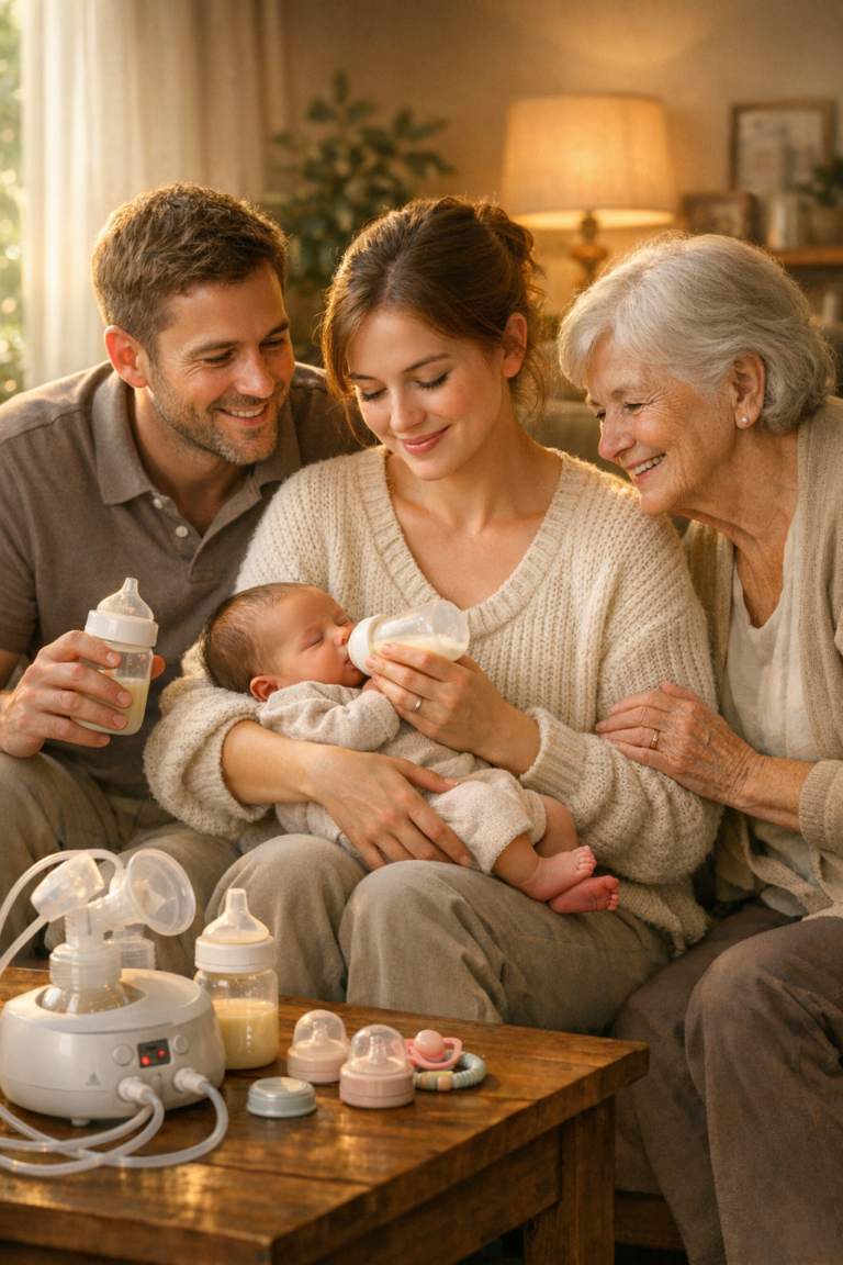 Un mese fa è nata mia figlia… e ho scoperto che mio marito portava di nascosto il mio latte materno a casa di sua madre ogni notte. L’ho seguito in silenzio… e ciò che ho visto mi ha sconvolto fino nel profondo.