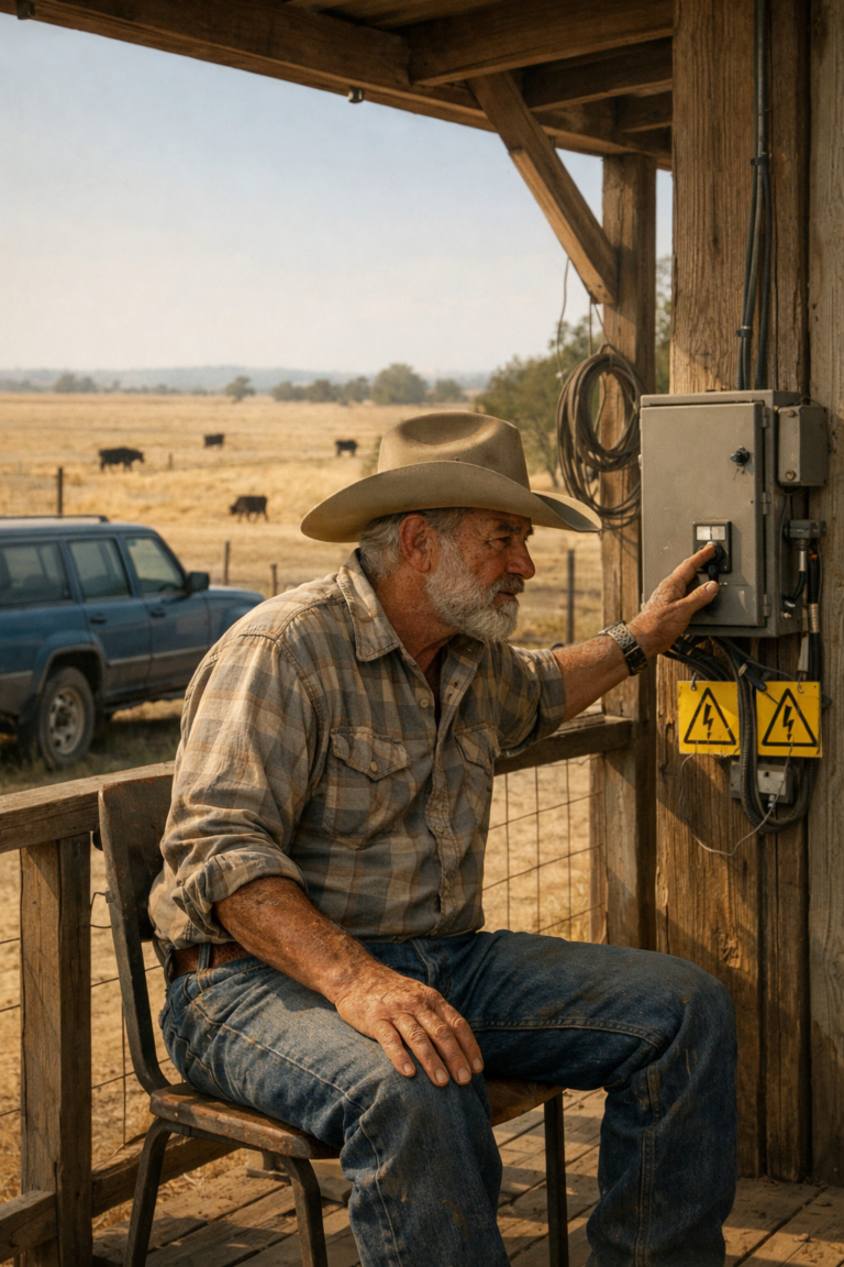 L’HOA ha lasciato il loro SUV sul nostro ranch — il nonno l’ha attaccato al recinto elettrico e ha aspettato