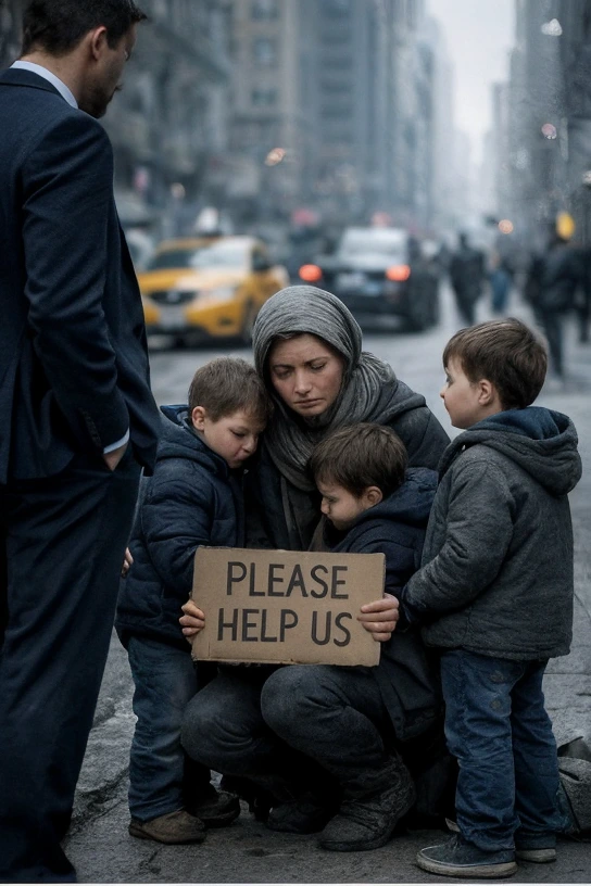 Un milionario vide la sua ex chiedere l’elemosina per strada con tre gemellini che gli somigliavano esattamente… Poi lei rivelò la verità