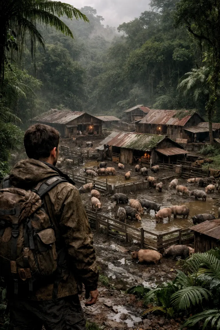 Una volta ha affittato un’intera montagna per allevare 30 maiali, poi ha abbandonato il posto per cinque anni. Quando finalmente è tornato, quello che ha visto lo ha lasciato completamente gelato.