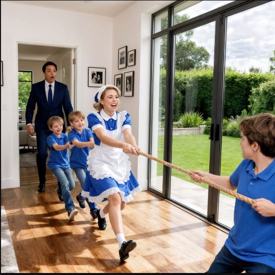 Rientrò a casa in anticipo, distrutto dal dolore, e udì un suono che credeva sepolto da otto mesi: ciò che vide fare alla nuova domestica con i suoi trigemini lo fece crollare in ginocchio.