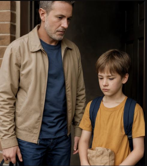 Quando il padre di mio figlio si presentò per portarlo via nel weekend, non immaginavo che avrebbe notato proprio quel dettaglio. All’inizio fu tutto normale: uno scambio veloce sulla porta, due frasi di circostanza, il bambino che infilava lo zainetto sulle spalle con quell’entusiasmo tipico di chi aspetta due giorni “speciali”.  Poi, in macchina, mio figlio disse una cosa semplice, quasi innocente: — Papà… possiamo fermarci a prendere qualcosa da mangiare?