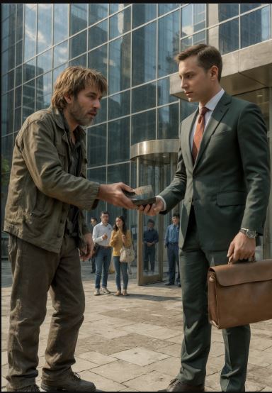 Un clochard riportò un portafoglio pieno di migliaia di dollari… e una sola frase, detta al momento giusto, gli ribaltò la vita.