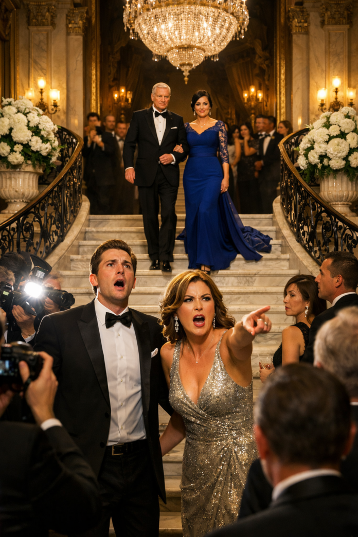 A glamorous gala surprise moment