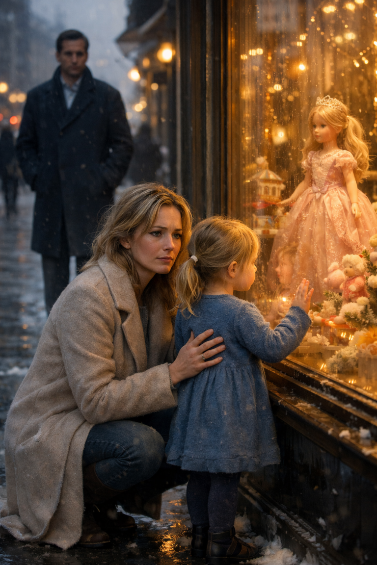 «Tesoro, non posso permettermi una Barbie per il tuo compleanno quest’anno», sussurrò una madre—Il CEO milionario che lo sentì se ne andò… e ciò che fece dopo cambiò silenziosamente tutto il suo futuro
