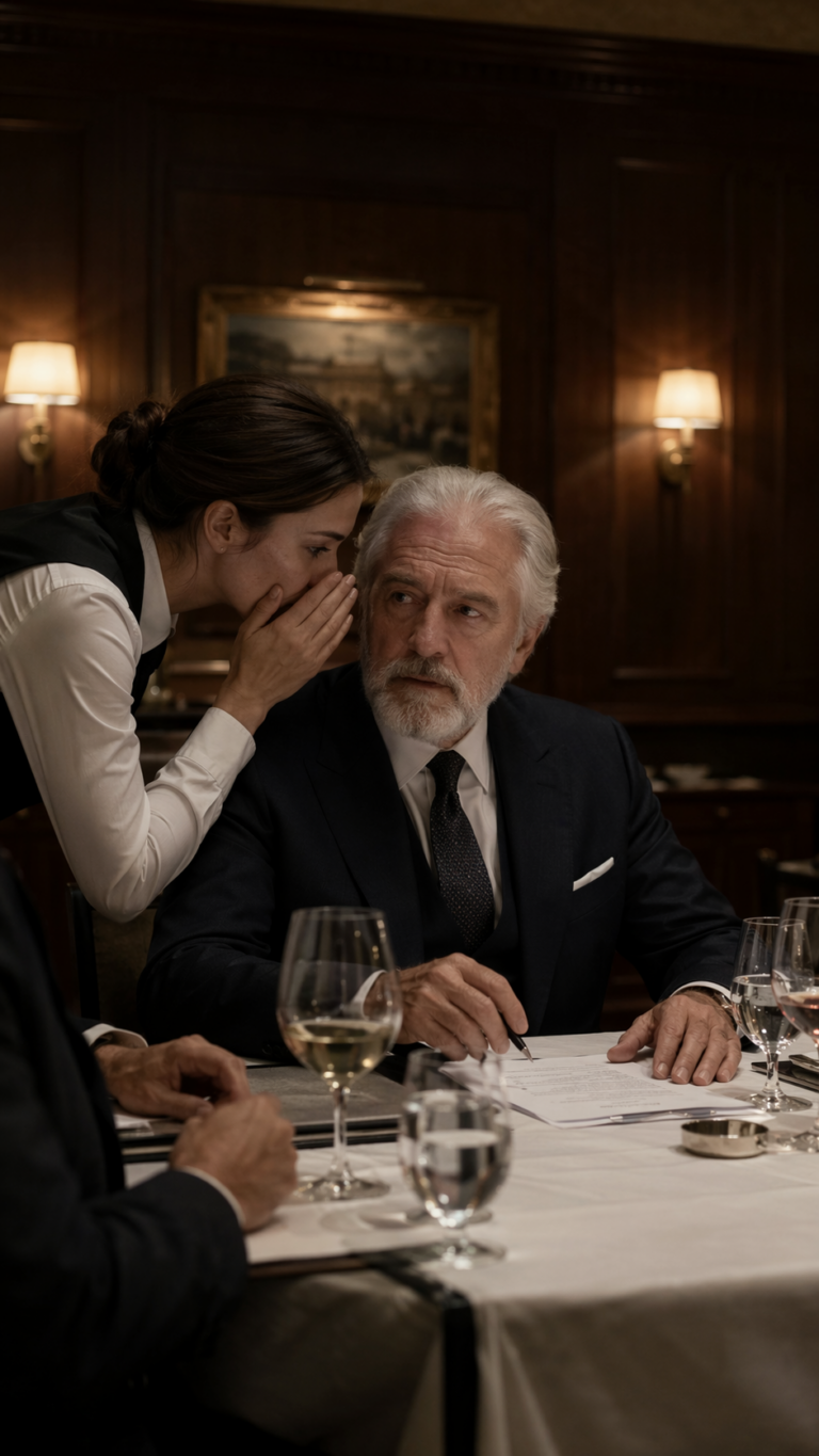 Ero una cameriera a una cena privata di un miliardario. Stava per firmare un accordo da 100 milioni di dollari quando ho notato qualcosa che mi ha fatto tremare le mani. Avevo due scelte: restare in silenzio o parlare. Mi sono avvicinata e ho sussurrato: “Quel documento non è ciò che pensa.”