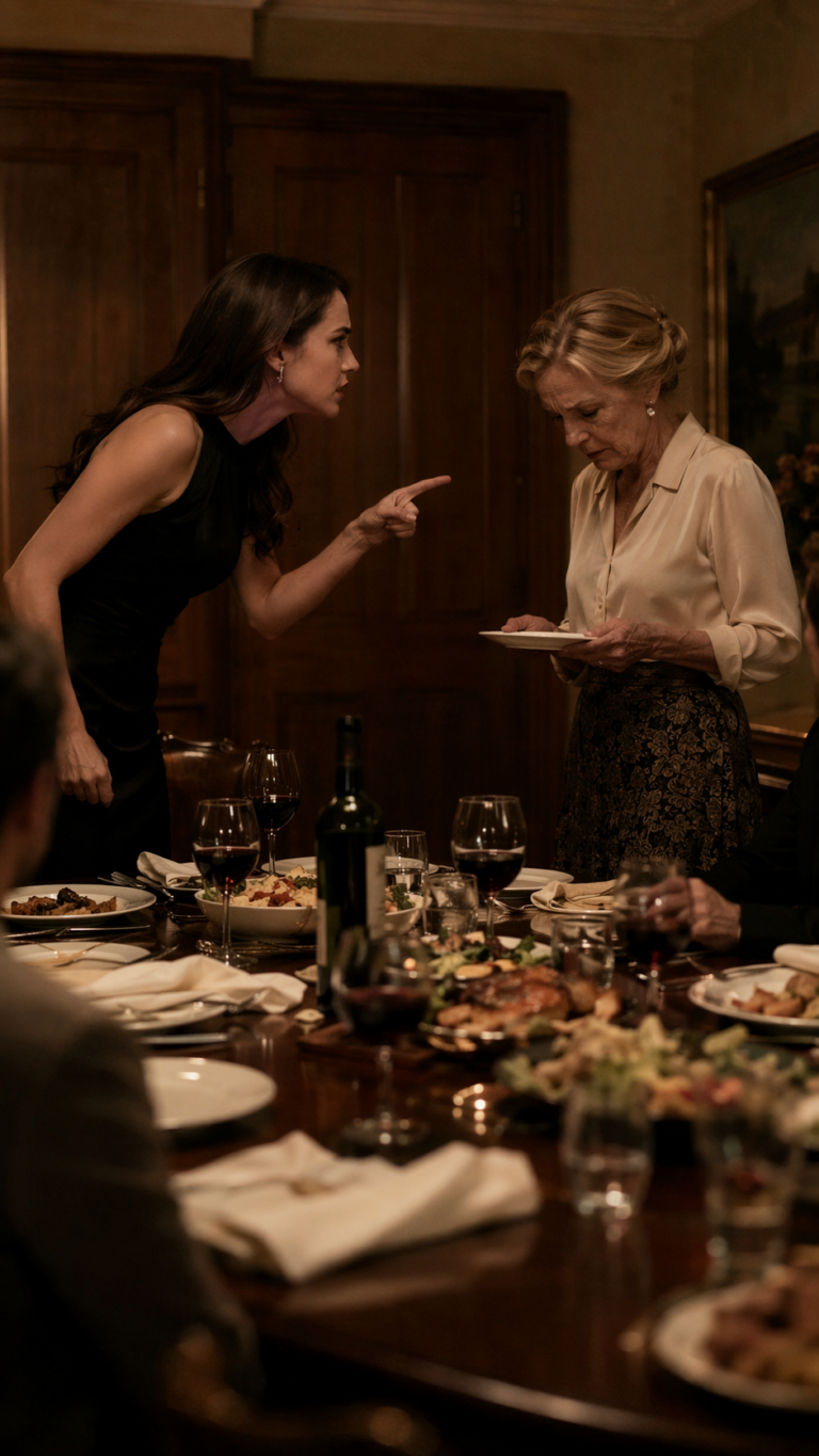 La moglie di mio figlio si trasferisce. Il suo primo giorno, è entrata all’improvviso e ha urlato: “Questa è casa mia ora — prendi il tuo piatto e vai a mangiare fuori con i cani!” Ho sorriso, ho preso il telefono e ho fatto una chiamata che avrebbe annullato tutto ciò che pensava di aver ottenuto.