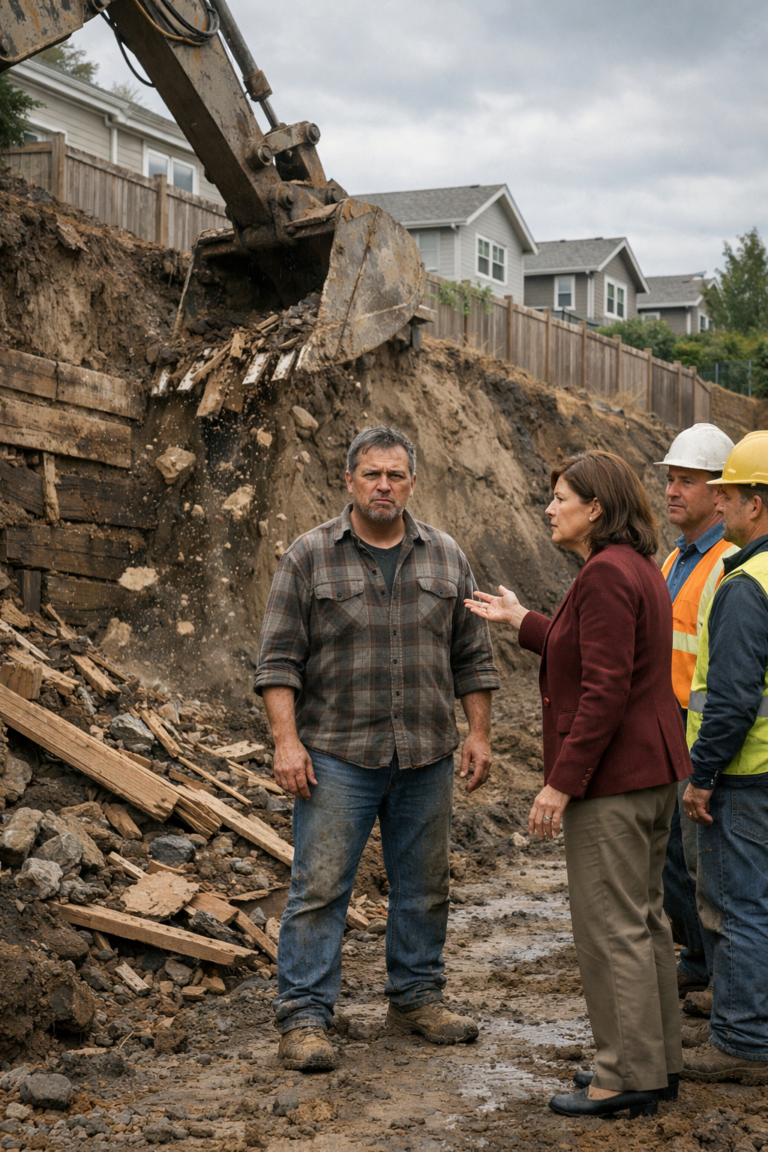 Mi hanno costretto a demolire il mio muro di contenimento. Quello che è successo dopo ha cambiato tutto il quartiere