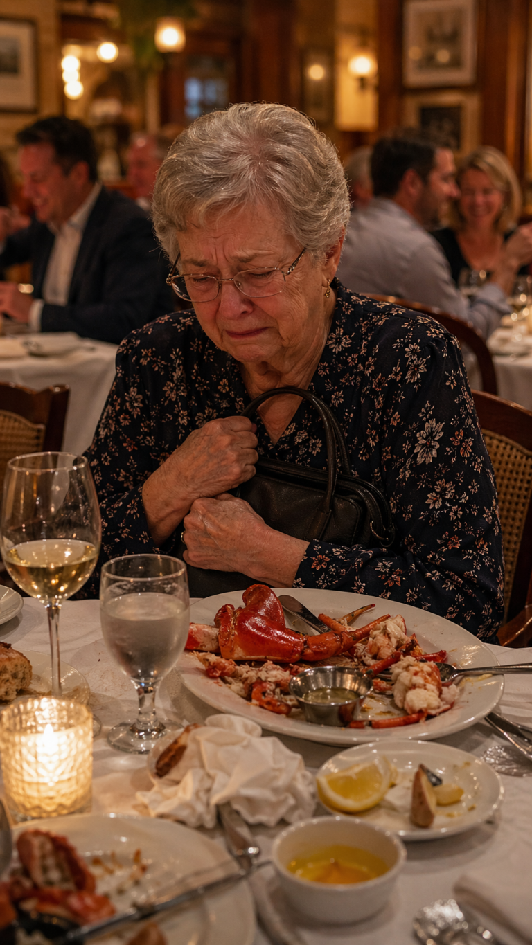 Hanno lasciato la nostra nonna di 81 anni con il conto in un ristorante, ma quella notte ha cambiato tutto