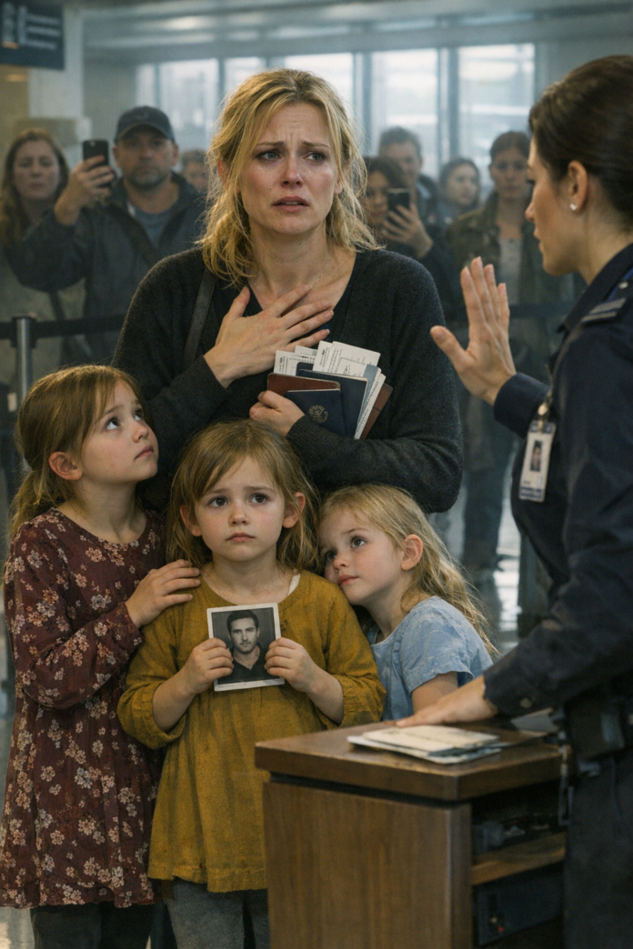 Distress at the airport checkpoint