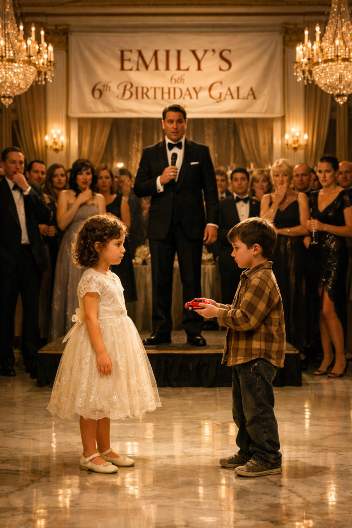 Emily's birthday gala moment