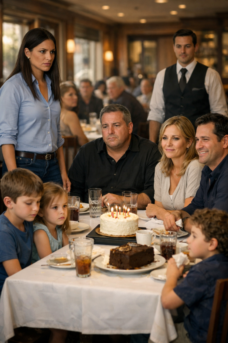 «I tuoi figli possono mangiare a casa», disse mio padre—Così, quando il cameriere tornò, mi alzai