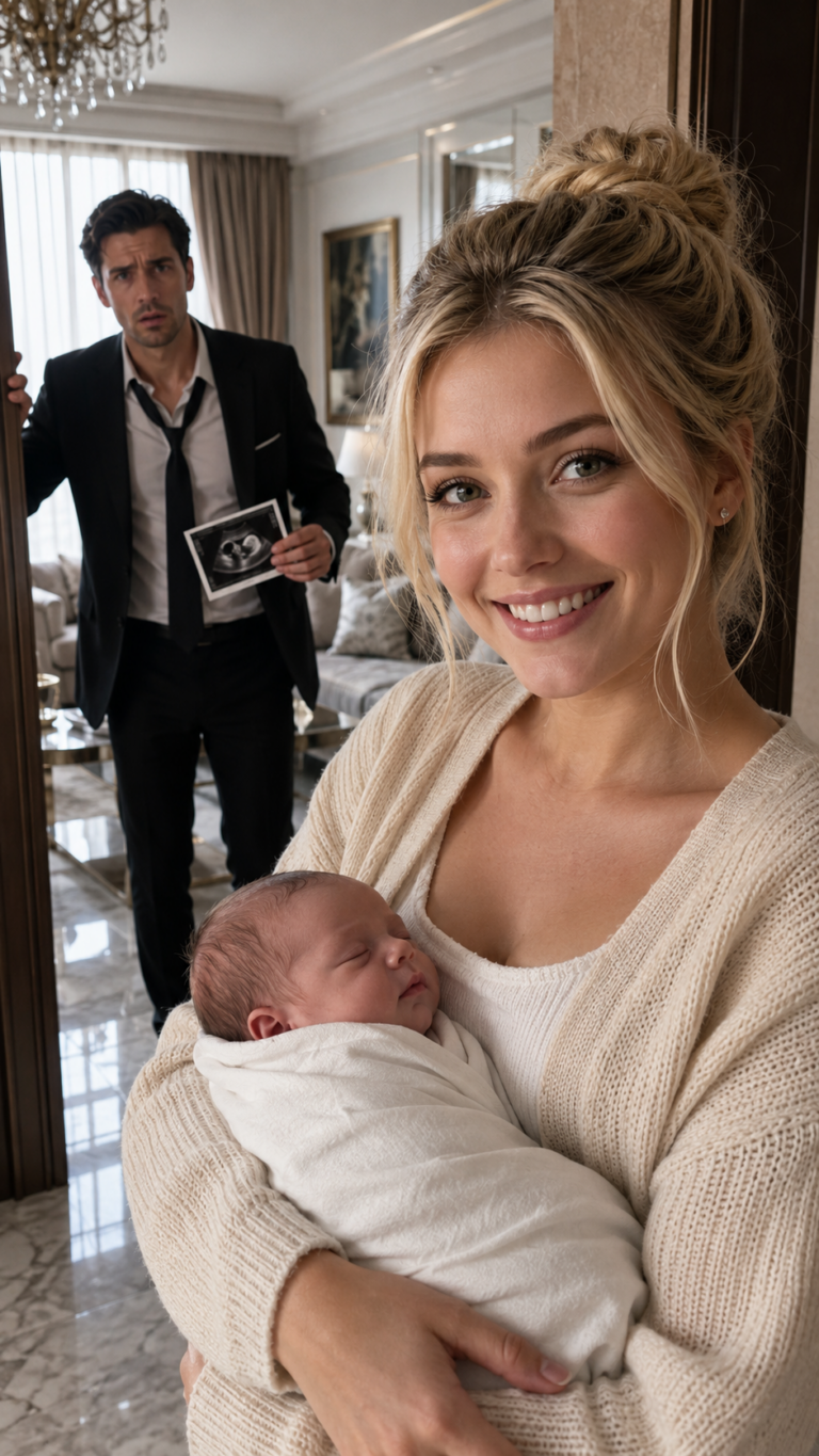 Otto mesi dopo il divorzio, il miliardario trovò un’ecografia e un braccialetto ospedaliero con il nome della sua ex moglie: Baby Boy Hayes. 3,3 kg. Il suo cuore si fermò. Quando andò a casa di lei, trovò la sua ex moglie che proteggeva un bambino con i suoi stessi occhi, guardandolo con assoluto terrore. Lui si avvicinò. Ma quando lei sussurrò due parole, il suo mondo andò in frantumi…